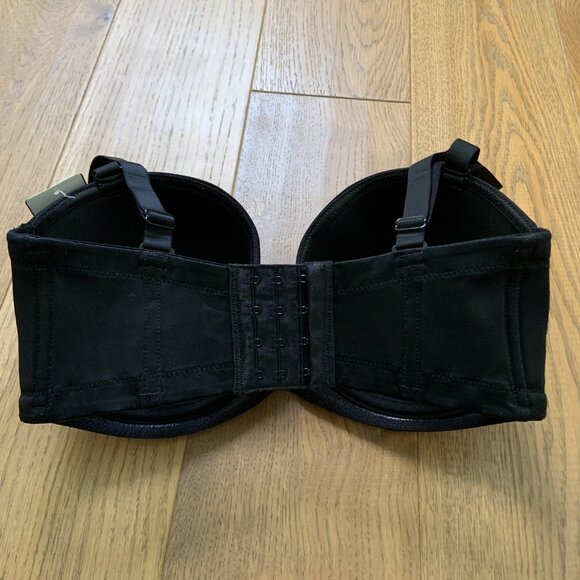 Wacoal Red Carpet Convertible Strapless Full Figure Underwire Bra 32DDD BLACK - Picture 10 of 11